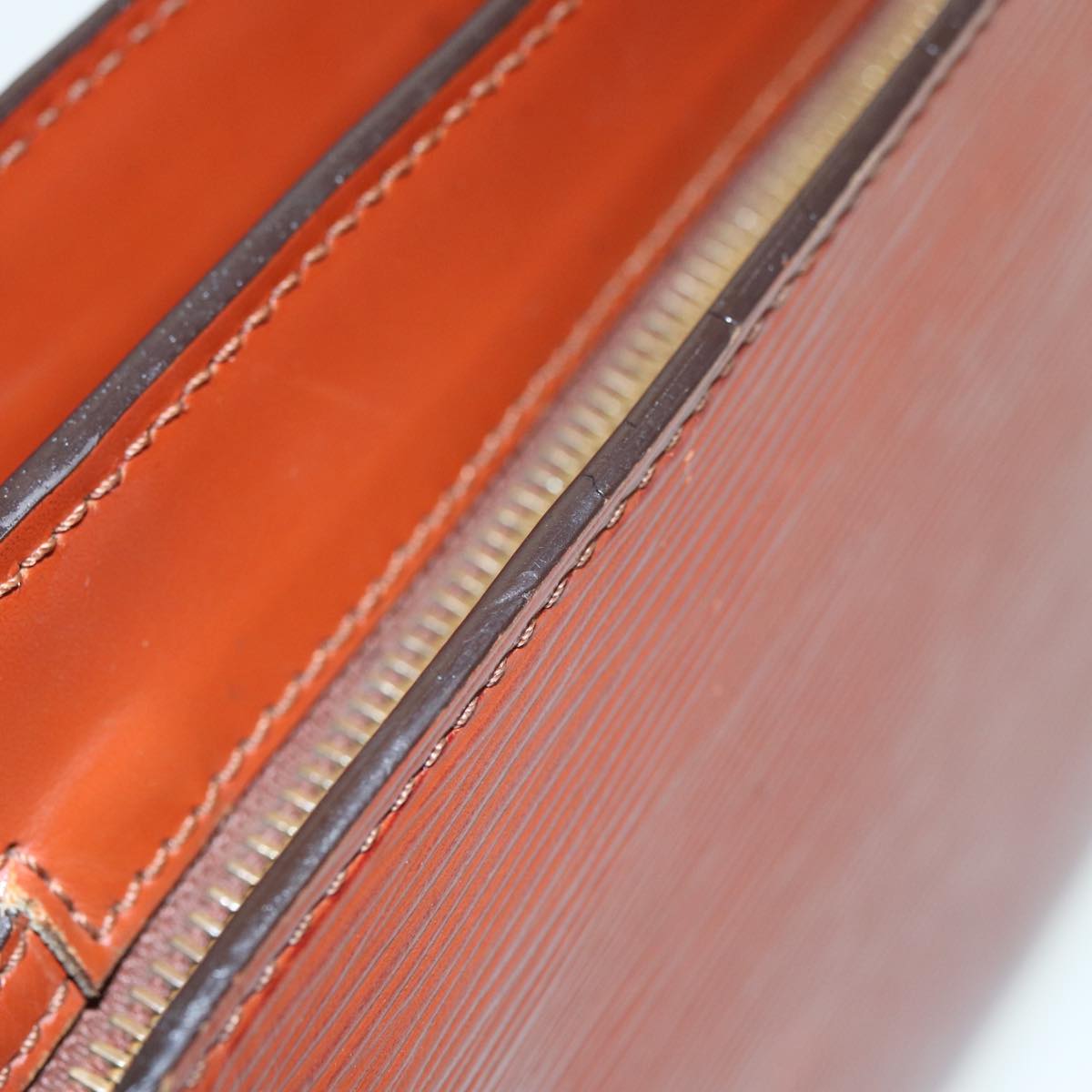 LOUIS VUITTON Epi Angian Clutch Bag Brown M52113 LV 82379