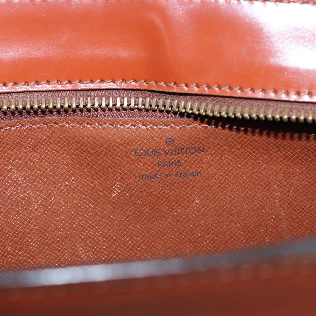 LOUIS VUITTON Epi Angian Clutch Bag Brown M52113 LV 82379