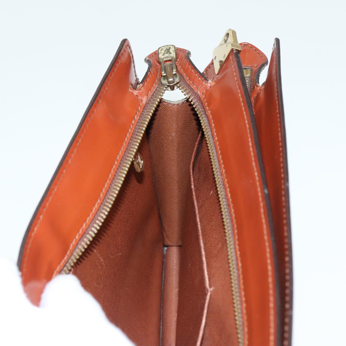 LOUIS VUITTON Epi Angian Clutch Bag Brown M52113 LV 82379