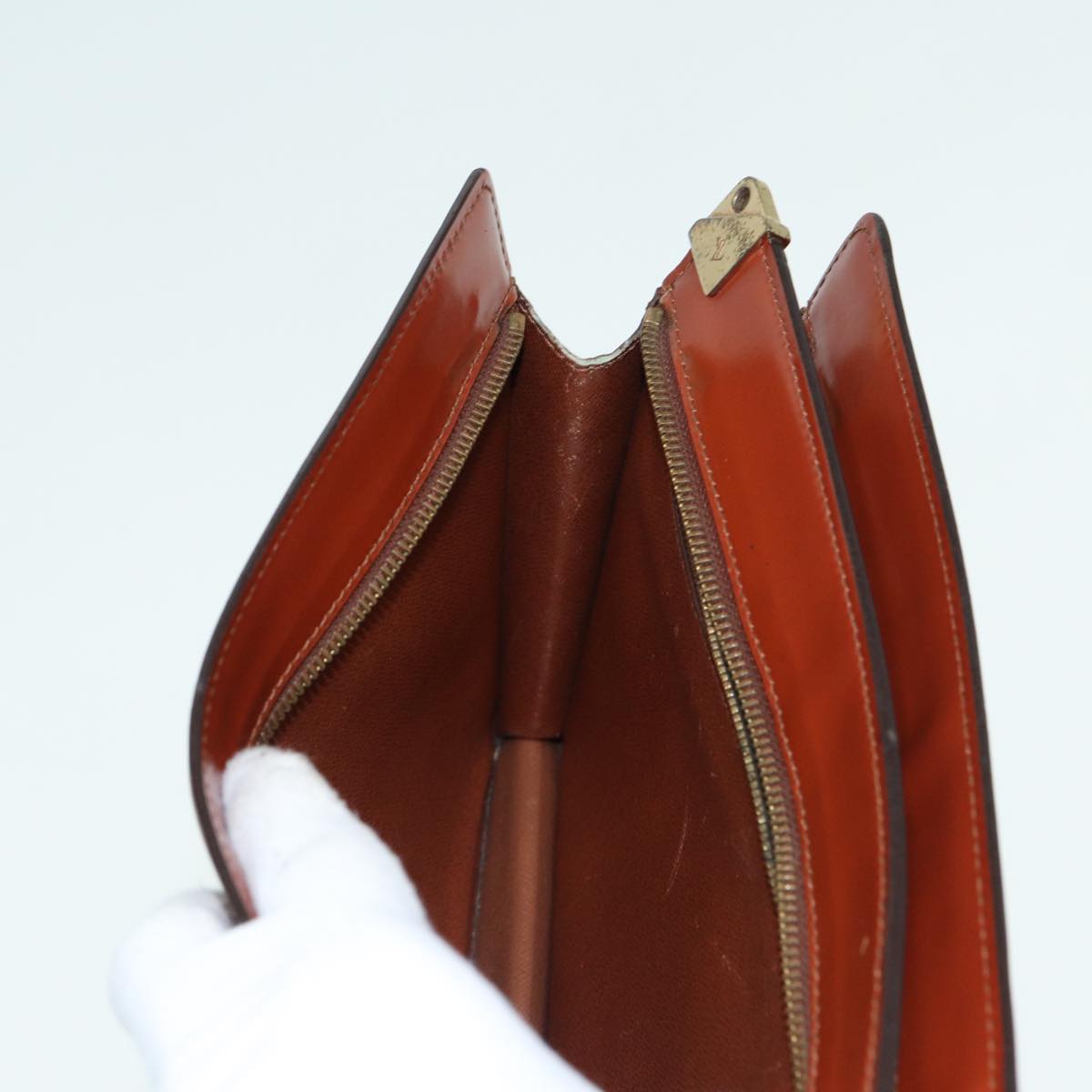 LOUIS VUITTON Epi Angian Clutch Bag Brown M52113 LV 82379