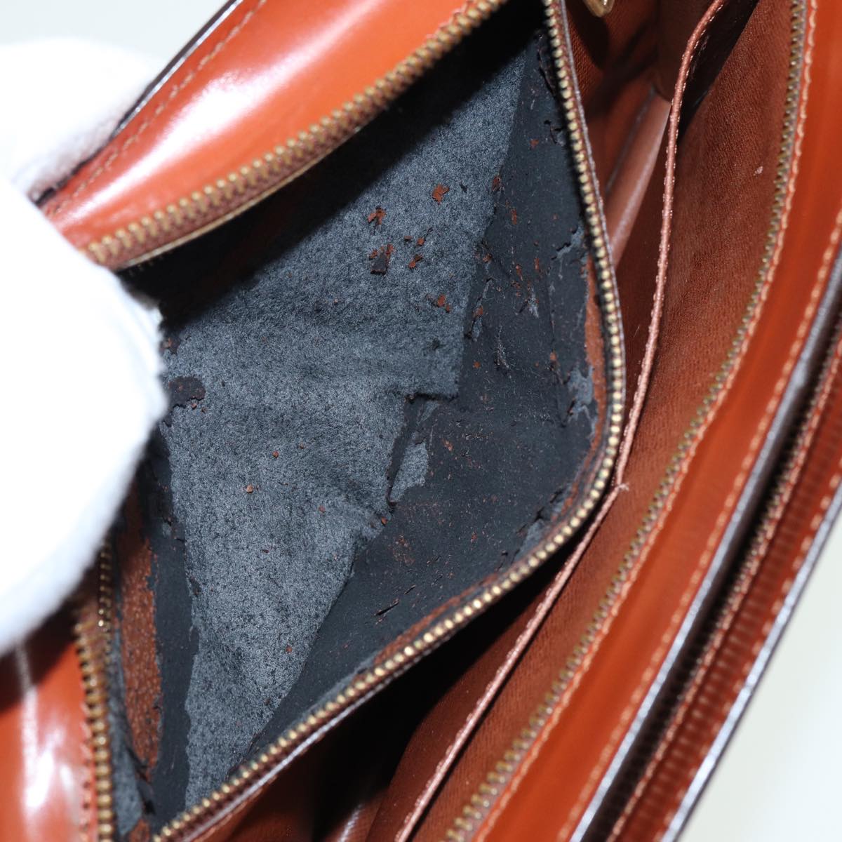 LOUIS VUITTON Epi Angian Clutch Bag Brown M52113 LV 82379