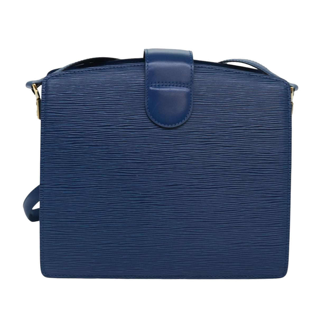 LOUIS VUITTON Epi Capuchin Shoulder Bag Blue M52345 LV 82383