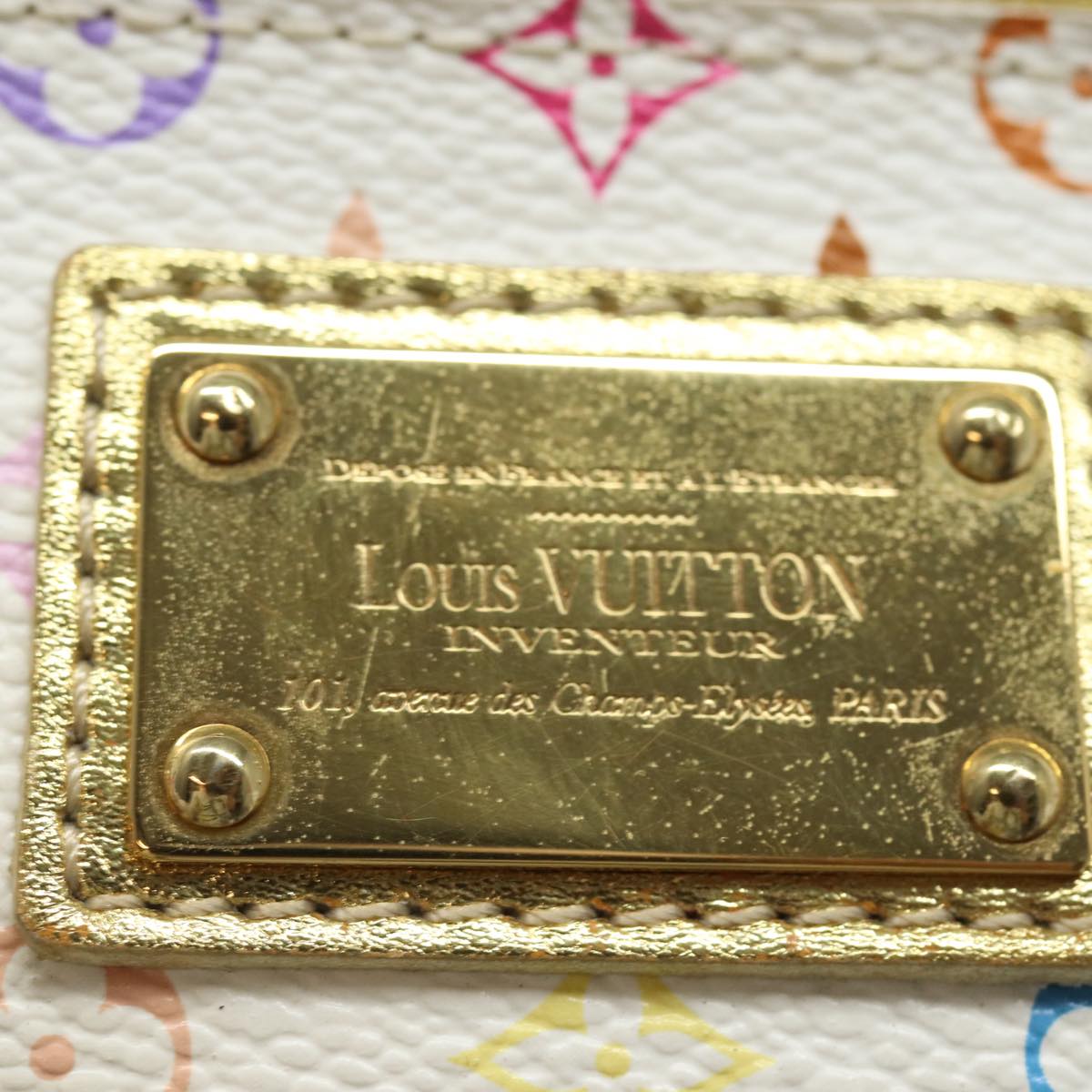 LOUIS VUITTON Monogram Multicolor Kate Pouch White Bron M55212 LV 82391SA