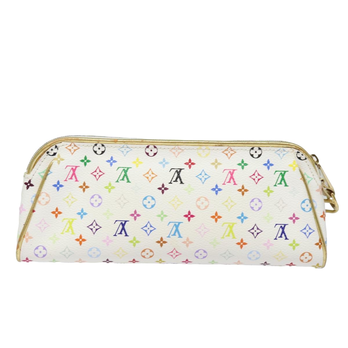 LOUIS VUITTON Monogram Multicolor Kate Pouch White Bron M55212 LV 82391SA