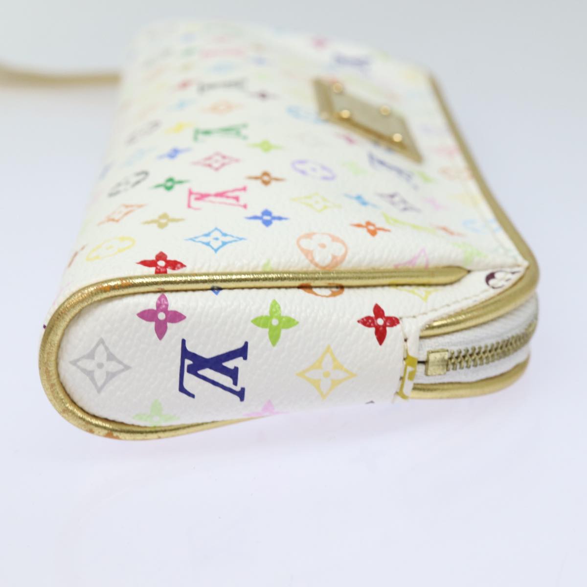 LOUIS VUITTON Monogram Multicolor Kate Pouch White Bron M55212 LV 82391SA