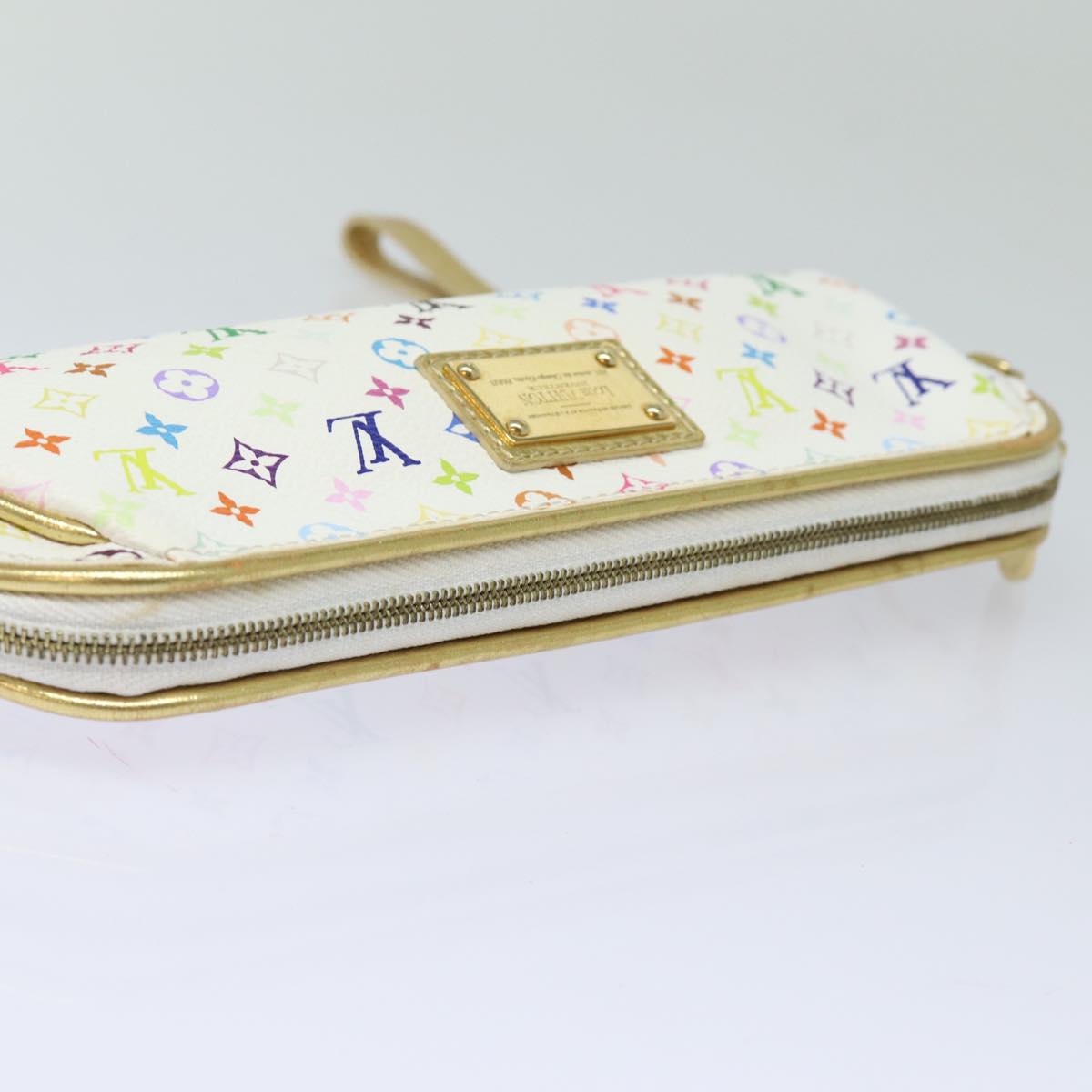 LOUIS VUITTON Monogram Multicolor Kate Pouch White Bron M55212 LV 82391SA