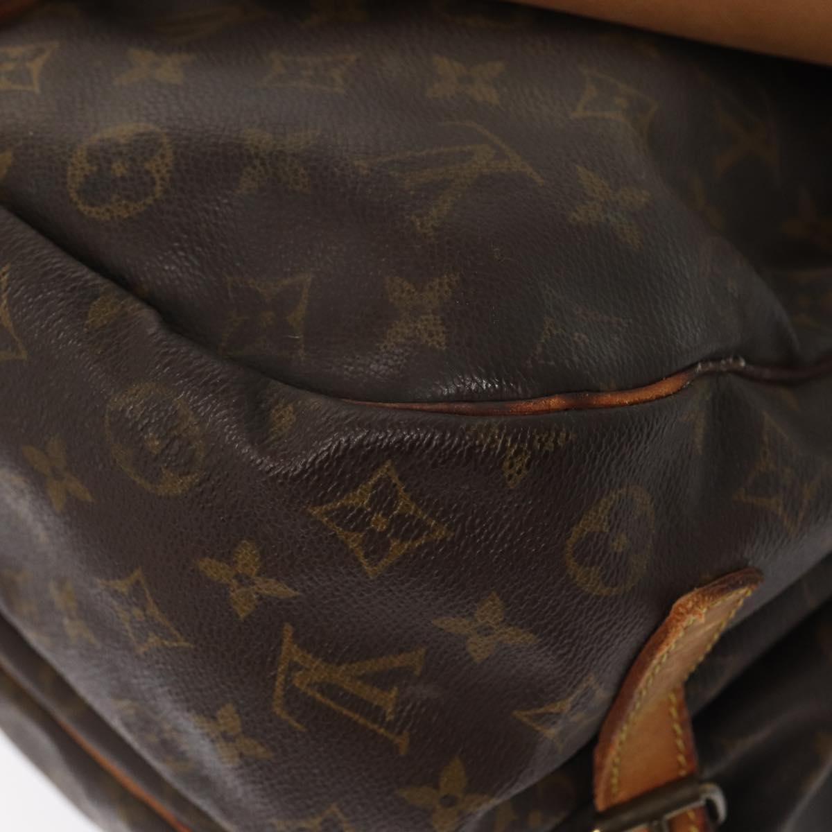 LOUIS VUITTON Monogram Saumur 35 Shoulder Bag M42254 LV 82400