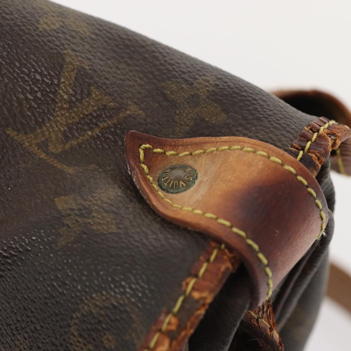 LOUIS VUITTON Monogram Saumur 35 Shoulder Bag M42254 LV 82400