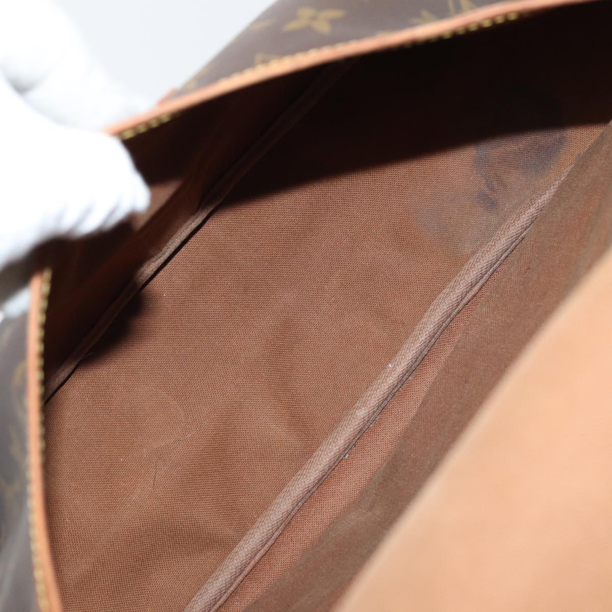 LOUIS VUITTON Monogram Saumur 35 Shoulder Bag M42254 LV 82400