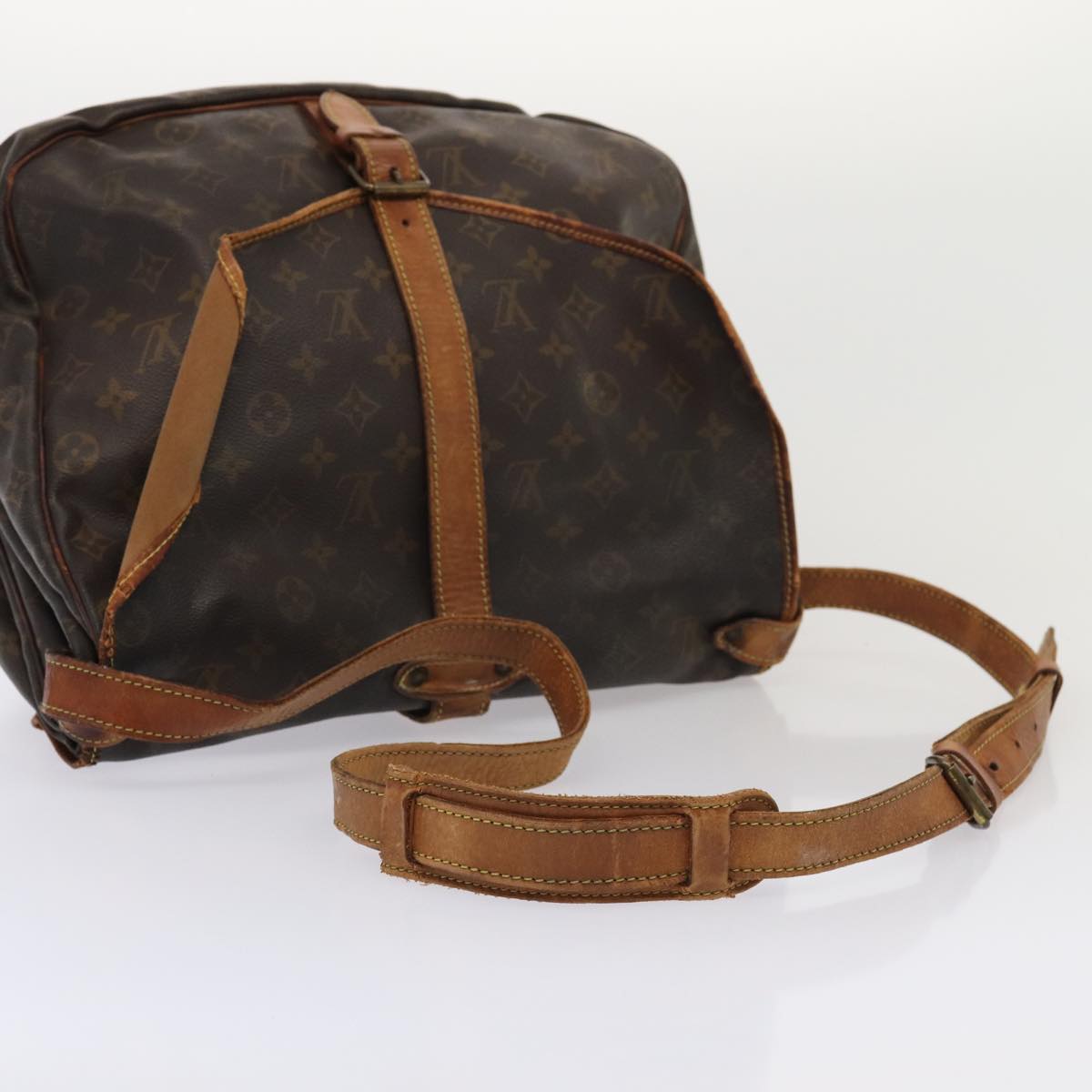 LOUIS VUITTON Monogram Saumur 35 Shoulder Bag M42254 LV 82400