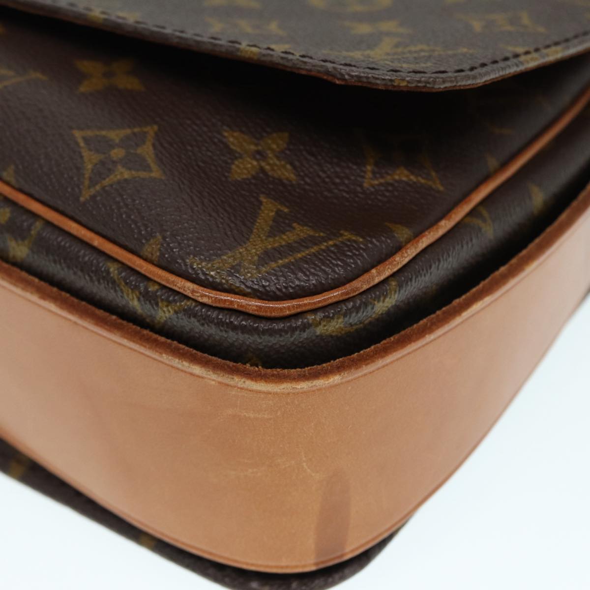 LOUIS VUITTON Monogram Cartouchiere GM Shoulder Bag Vintage M51252 LV 82405