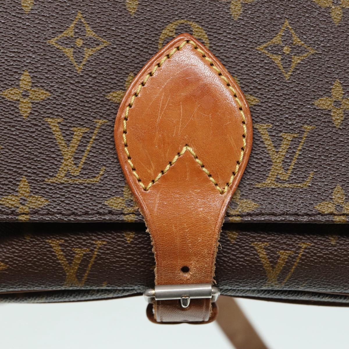 LOUIS VUITTON Monogram Cartouchiere GM Shoulder Bag Vintage M51252 LV 82405