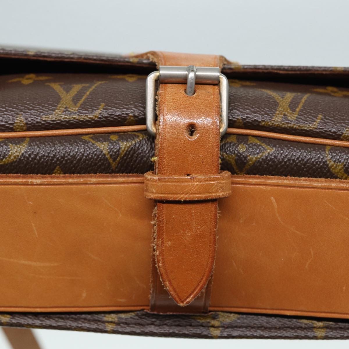 LOUIS VUITTON Monogram Cartouchiere GM Shoulder Bag Vintage M51252 LV 82405