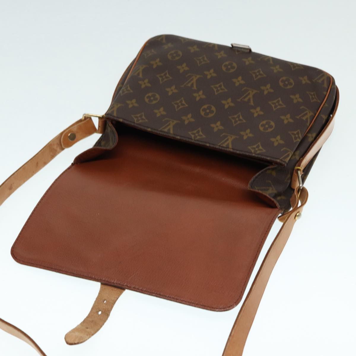 LOUIS VUITTON Monogram Cartouchiere GM Shoulder Bag Vintage M51252 LV 82405