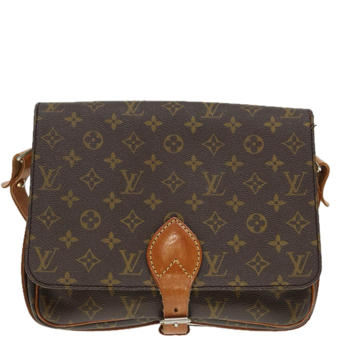 LOUIS VUITTON Monogram Cartouchiere GM Shoulder Bag Vintage M51252 LV 82405