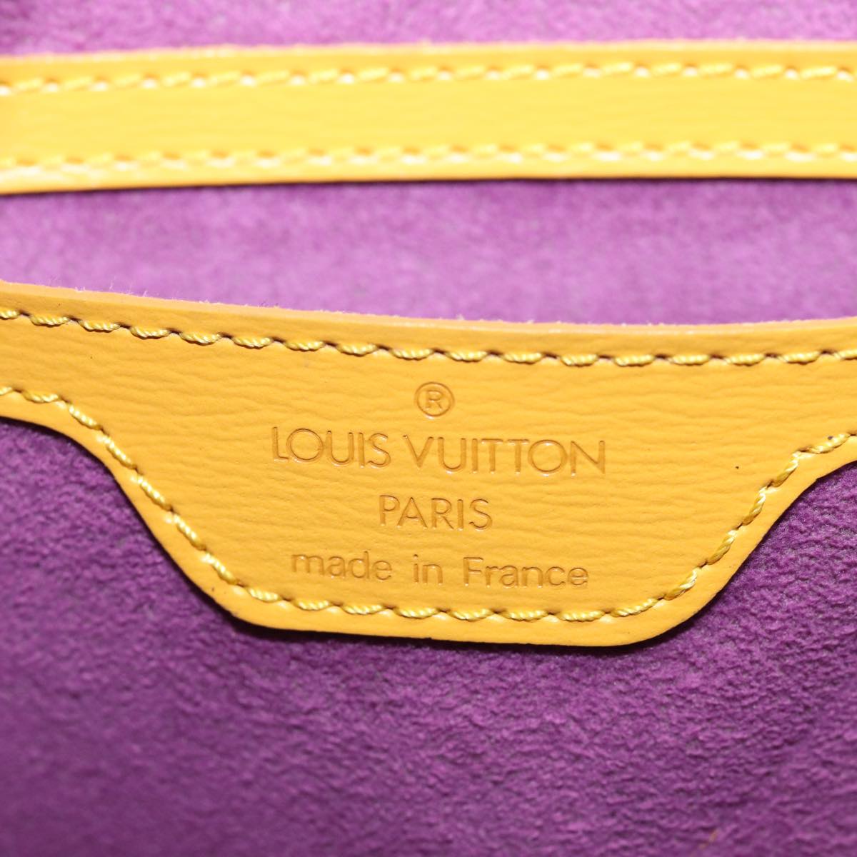 LOUIS VUITTON Epi Saint Jacques Hand Bag Yellow M52279 LV 82426