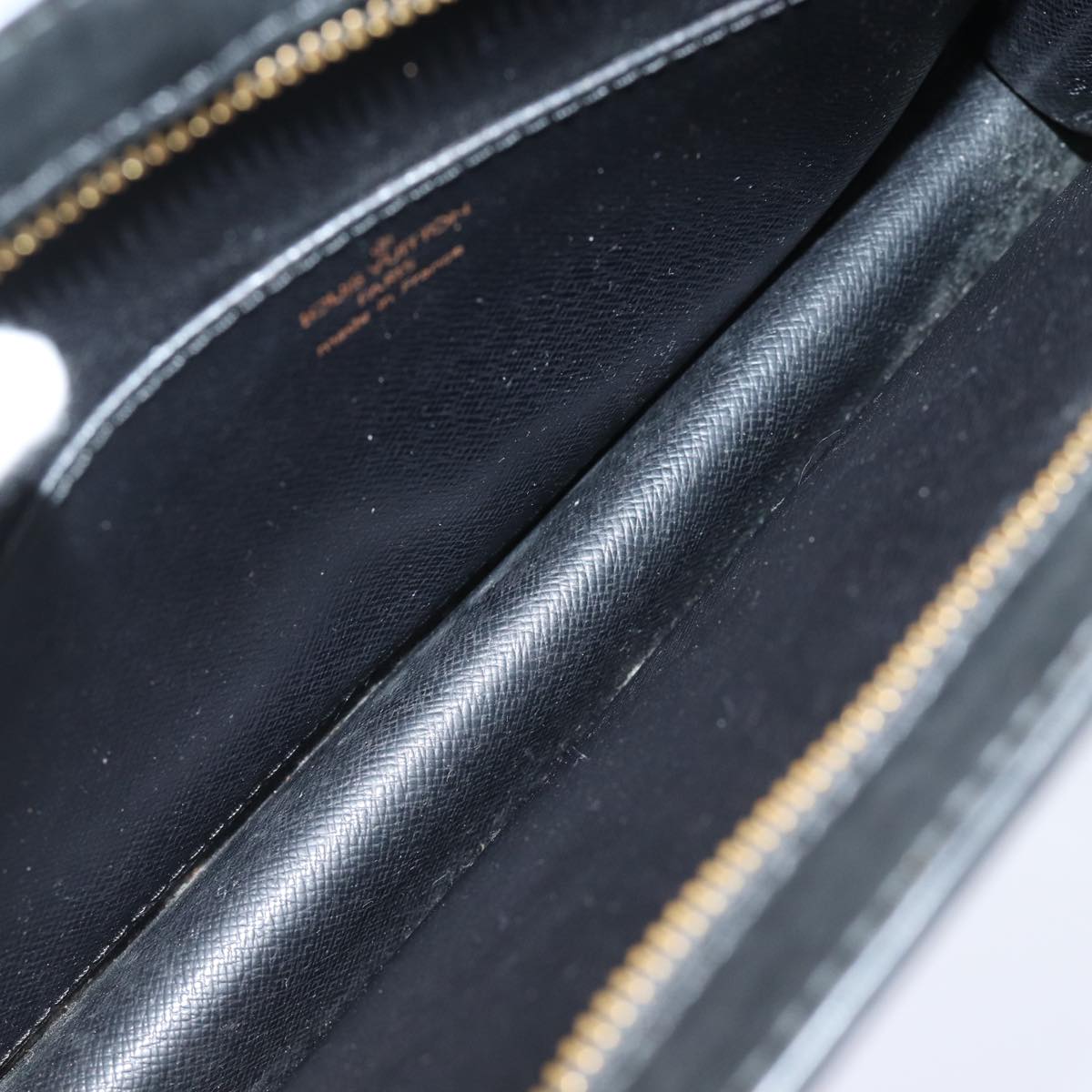 LOUIS VUITTON Epi Pochette Homme Clutch Bag Black Noir M52522 LV 82431
