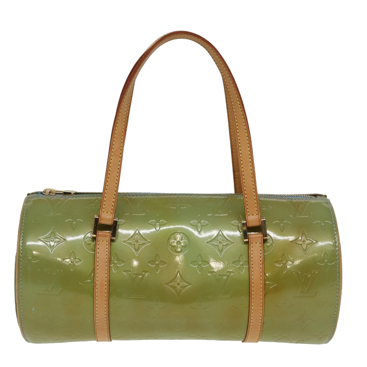 LOUIS VUITTON Monogram Vernis Bedford Hand Bag Baby Blue M91007 LV 82456