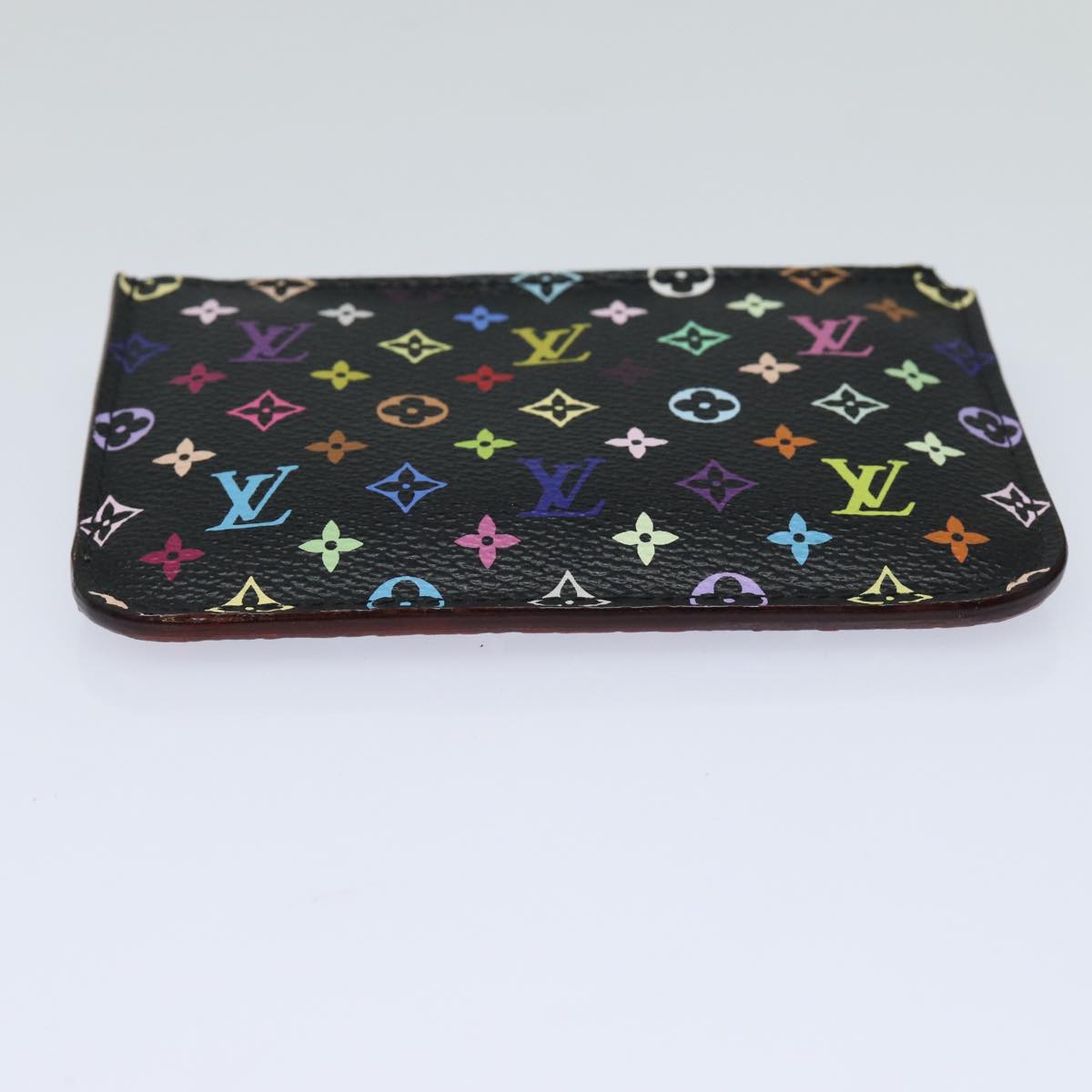 LOUIS VUITTON Multicolor Pochette Cles NM Coin Purse Black M60279 LV 82479