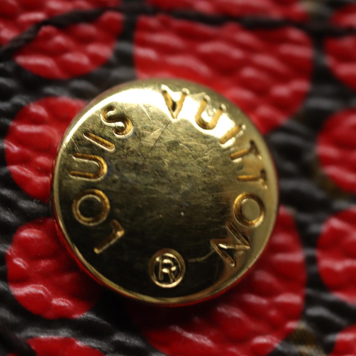 LOUIS VUITTON Yayoi Kusama Agenda PM Day Planner Cover Red R21132 LV 82481