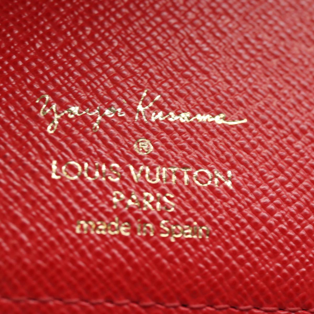 LOUIS VUITTON Yayoi Kusama Agenda PM Day Planner Cover Red R21132 LV 82481
