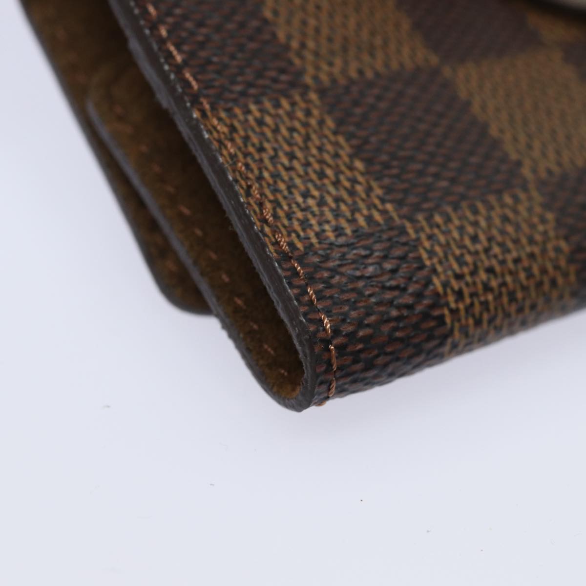 LOUIS VUITTON Damier Ebene Buton De Manchette Cuff Case M64600 LV 82483