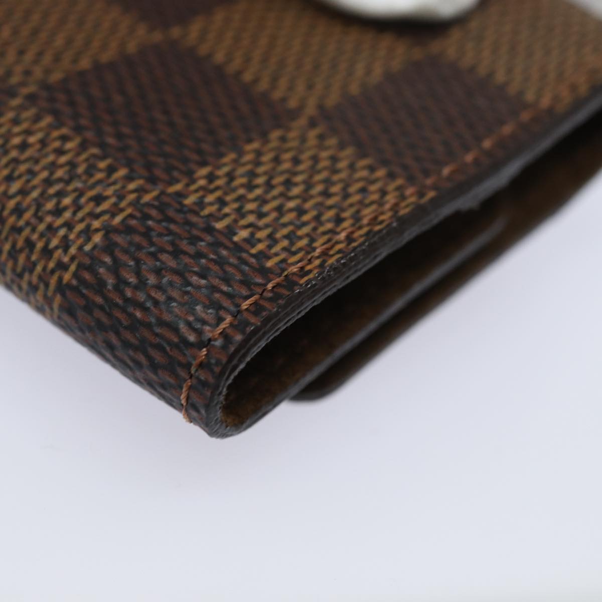 LOUIS VUITTON Damier Ebene Buton De Manchette Cuff Case M64600 LV 82483