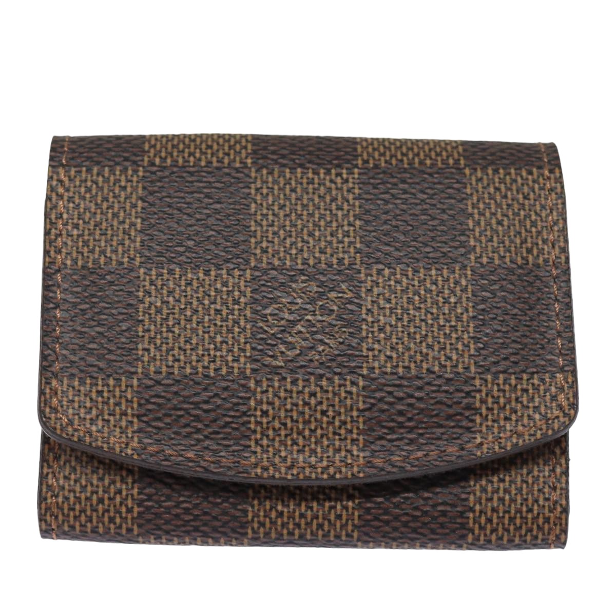 LOUIS VUITTON Damier Ebene Buton De Manchette Cuff Case M64600 LV 82483