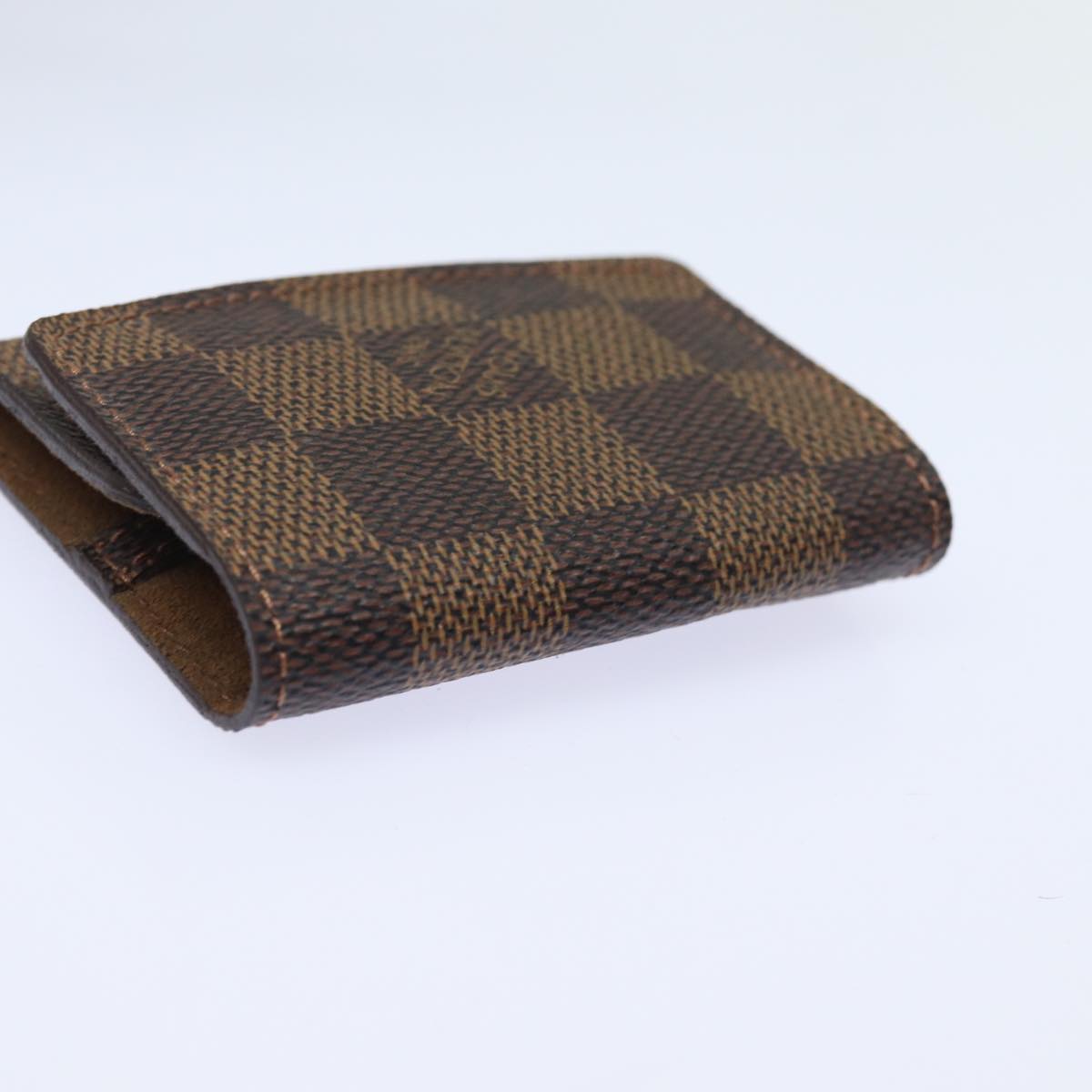LOUIS VUITTON Damier Ebene Buton De Manchette Cuff Case M64600 LV 82483