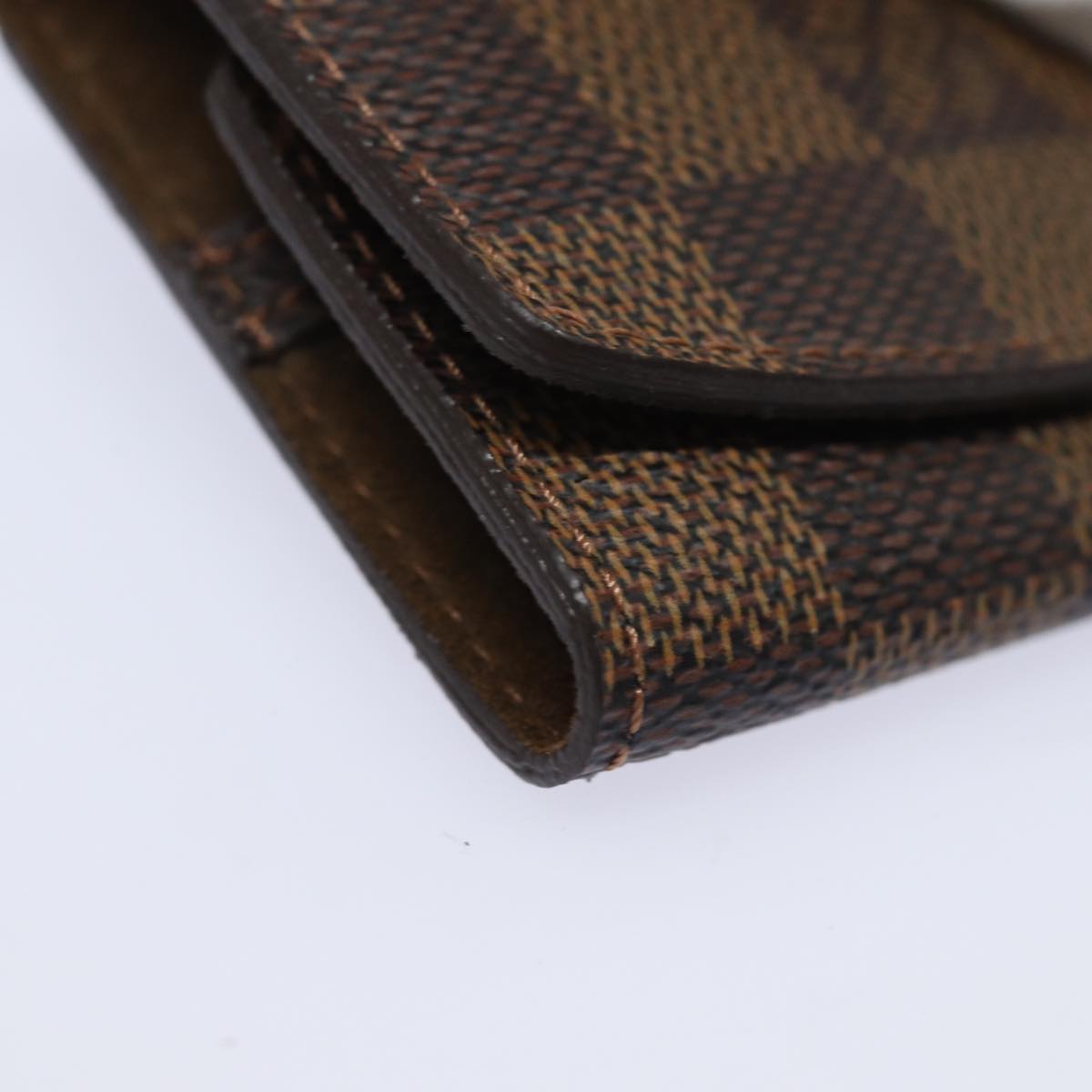 LOUIS VUITTON Damier Ebene Buton De Manchette Cuff Case M64600 LV 82483