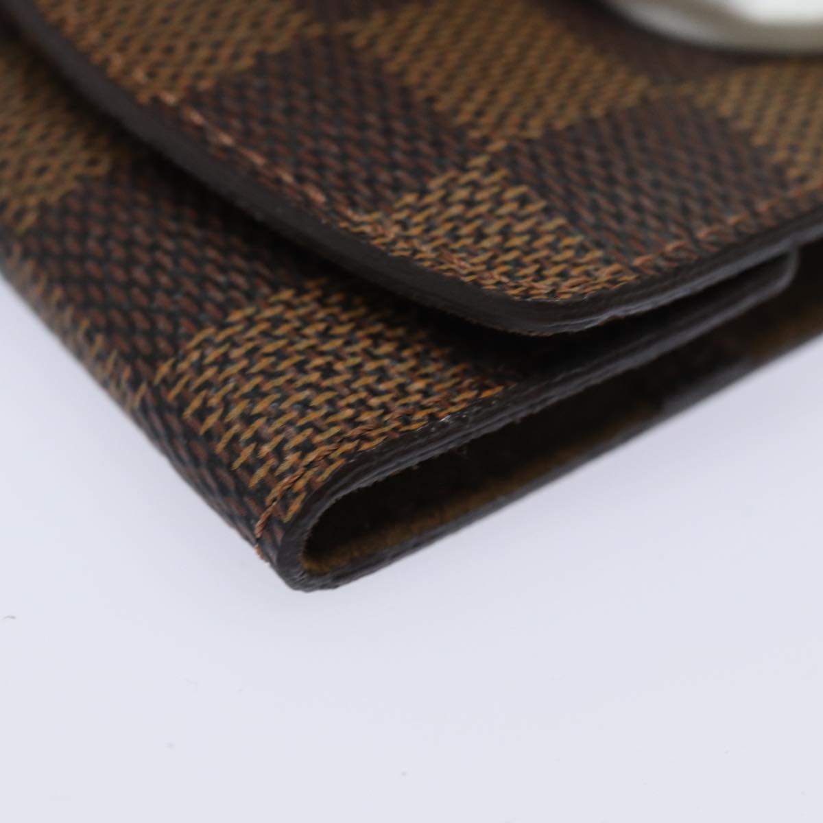 LOUIS VUITTON Damier Ebene Buton De Manchette Cuff Case M64600 LV 82483