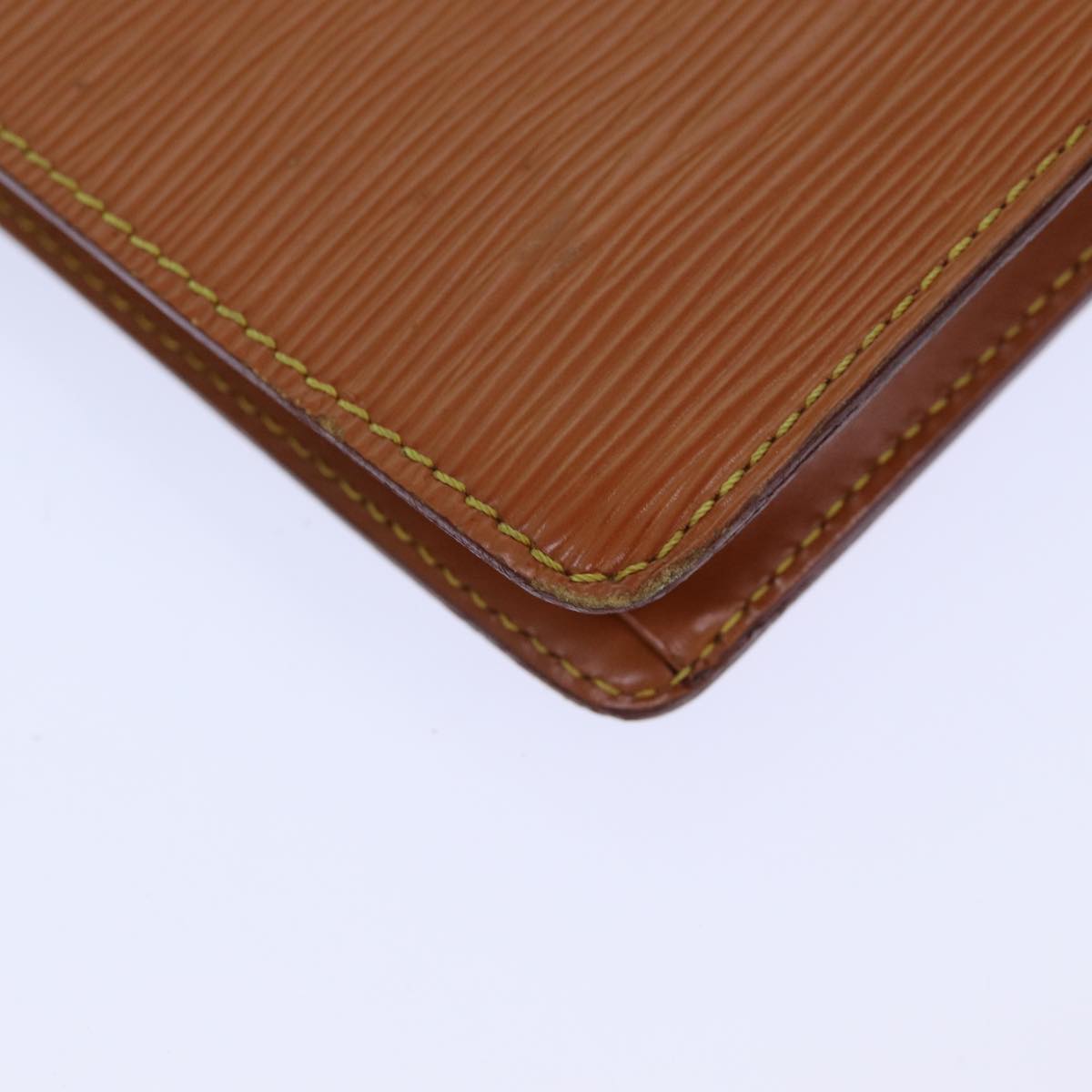 LOUIS VUITTON Epi Pochette Homme Clutch Bag Brown Zipang gold M52528 82491