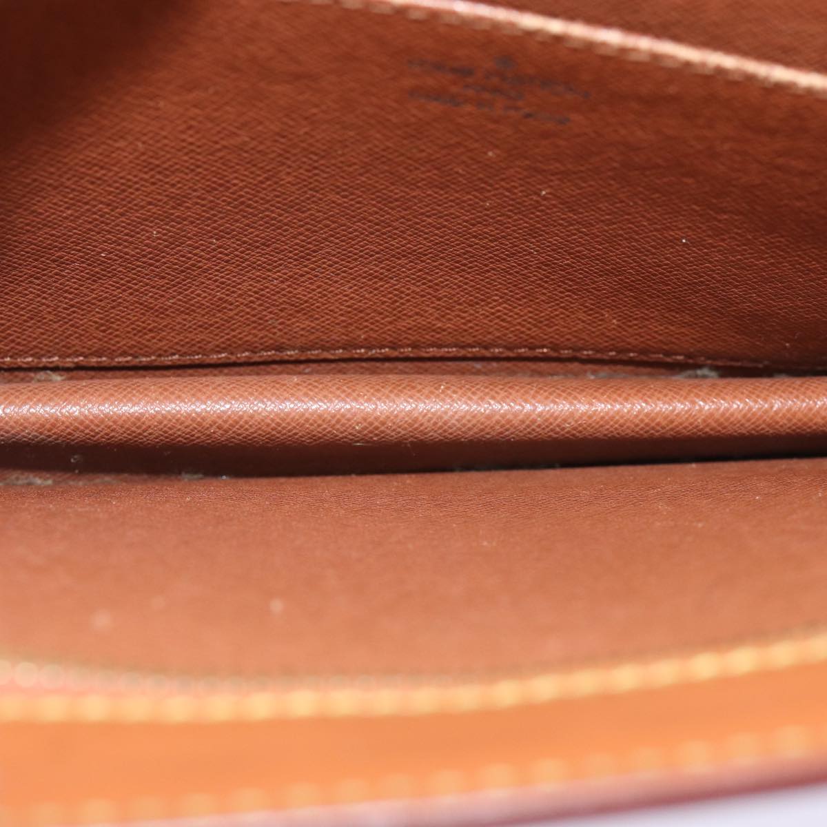 LOUIS VUITTON Epi Pochette Homme Clutch Bag Brown Zipang gold M52528 82491