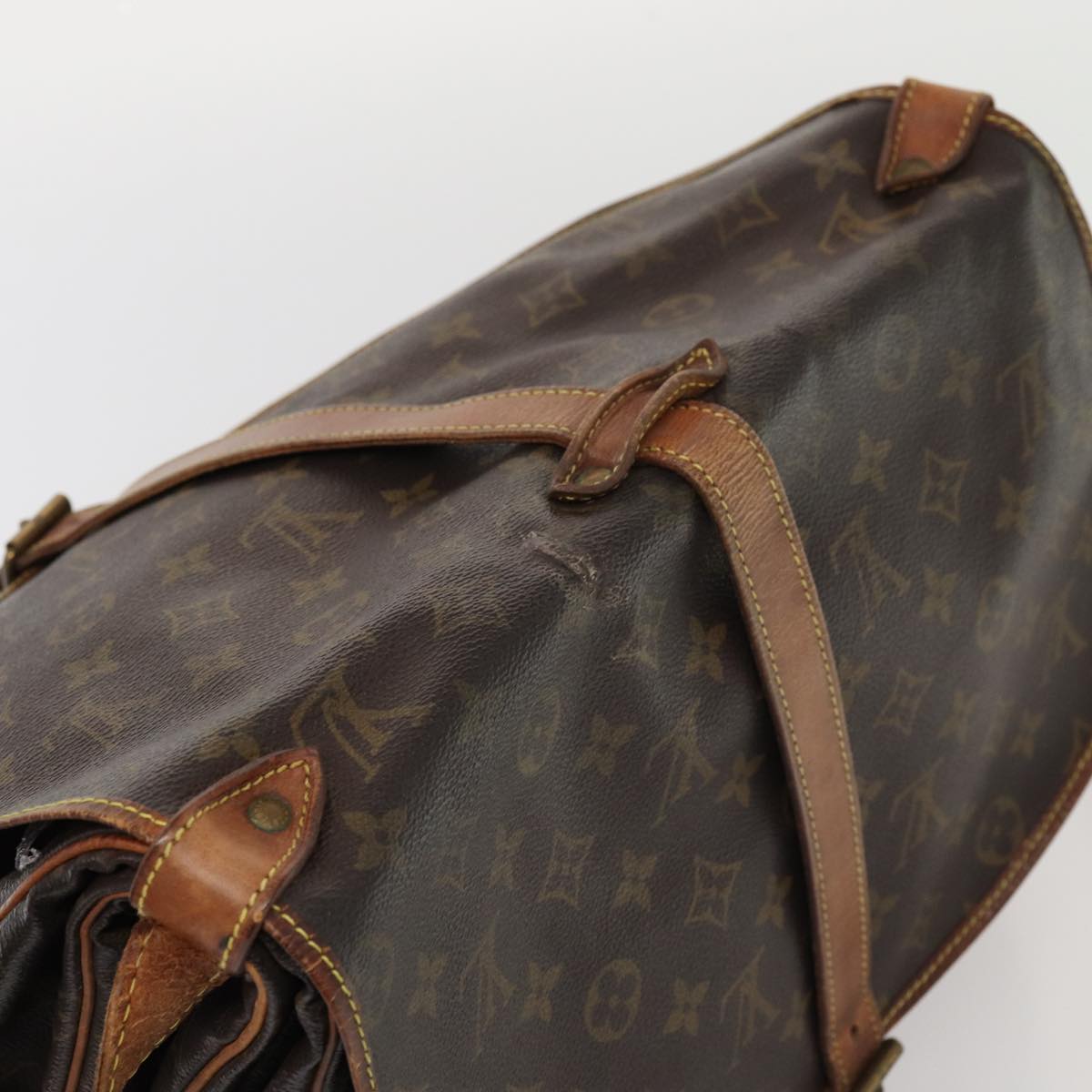 LOUIS VUITTON Monogram Saumur 35 Shoulder Bag M42254 LV 82537