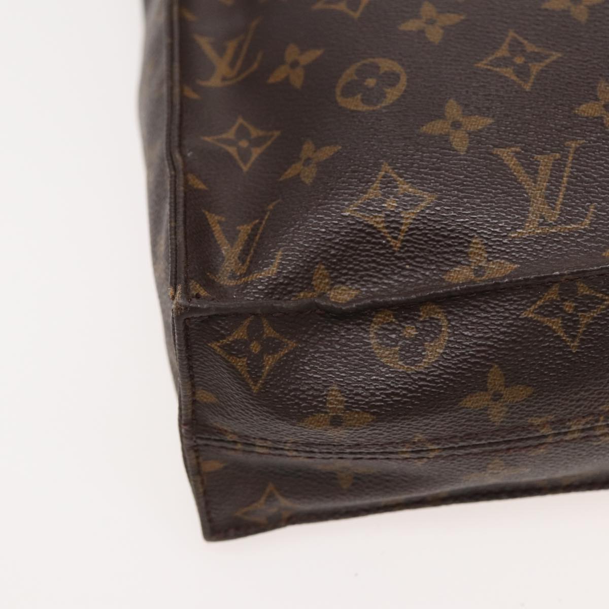 LOUIS VUITTON Monogram Sac Plat Hand Bag M51140 LV 82544