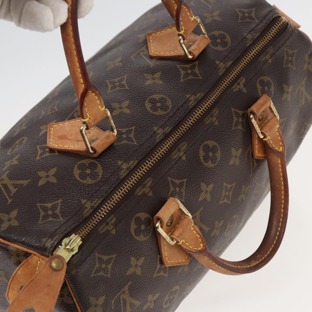 LOUIS VUITTON Monogram Speedy 30 Hand Bag M41526 LV 82546