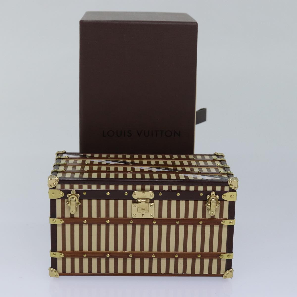LOUIS VUITTON MALLE COURRIER 1888 Paper weight Beige Brown M99729 LV 82557