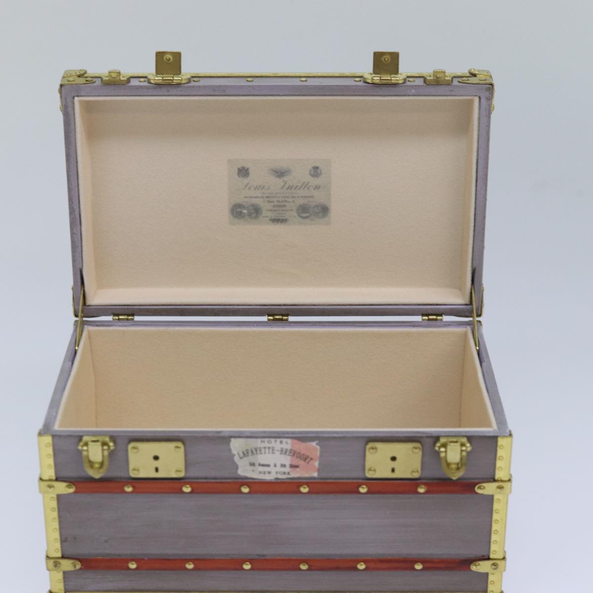 LOUIS VUITTON Trunk Accessory Case VIP only Purple Gold M99455 LV 82558