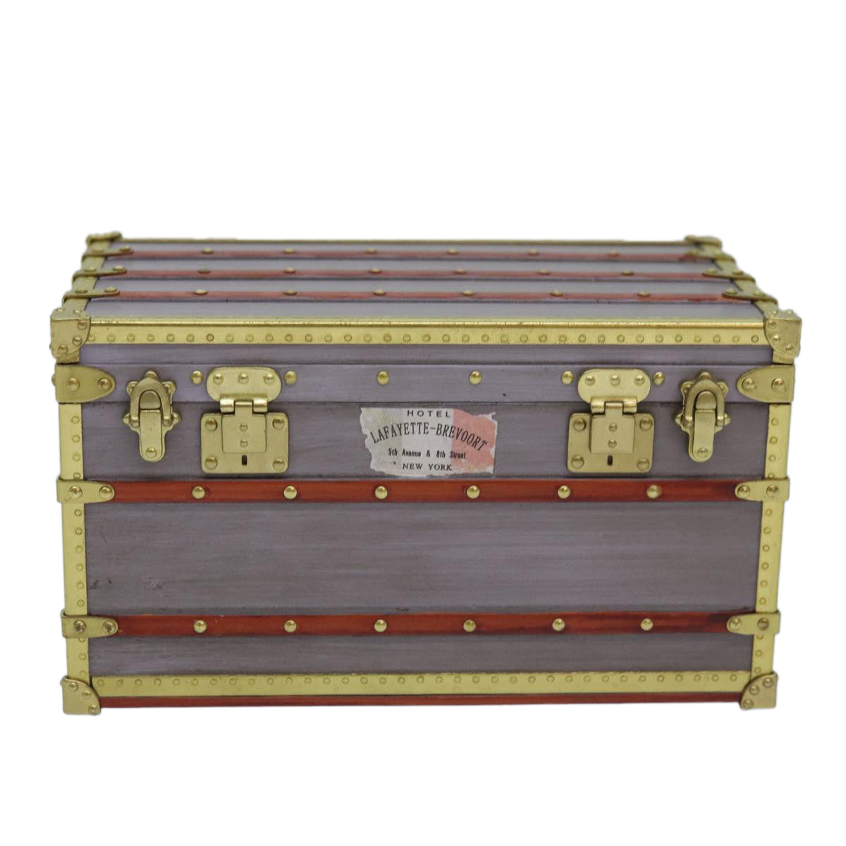 LOUIS VUITTON Trunk Accessory Case VIP only Purple Gold M99455 LV 82558