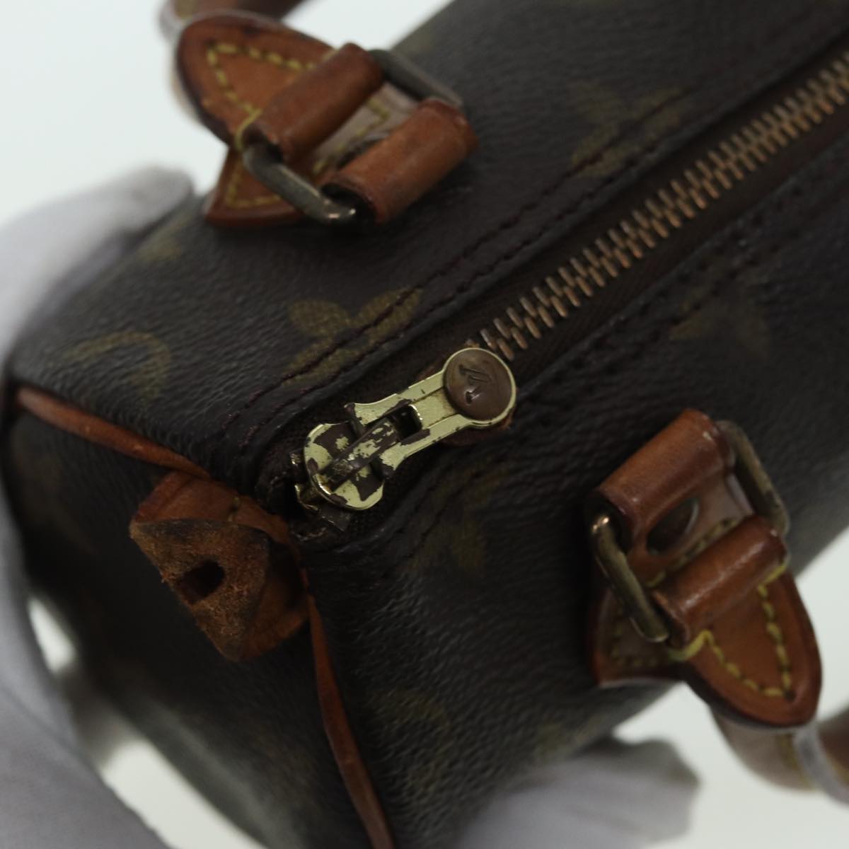 LOUIS VUITTON Monogram Mini Speedy Hand Bag M41534 LV 82590