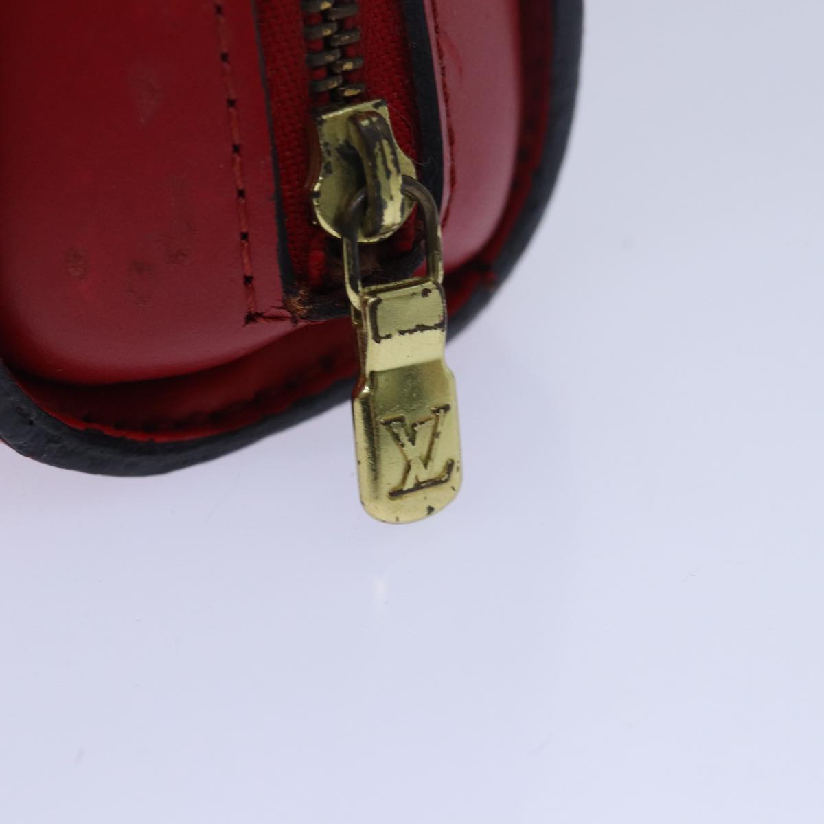 LOUIS VUITTON Epi Dauphine PM Pouch Castilian Red M48447 LV 82593