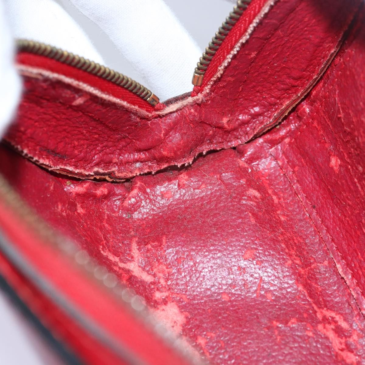LOUIS VUITTON Epi Dauphine PM Pouch Castilian Red M48447 LV 82593