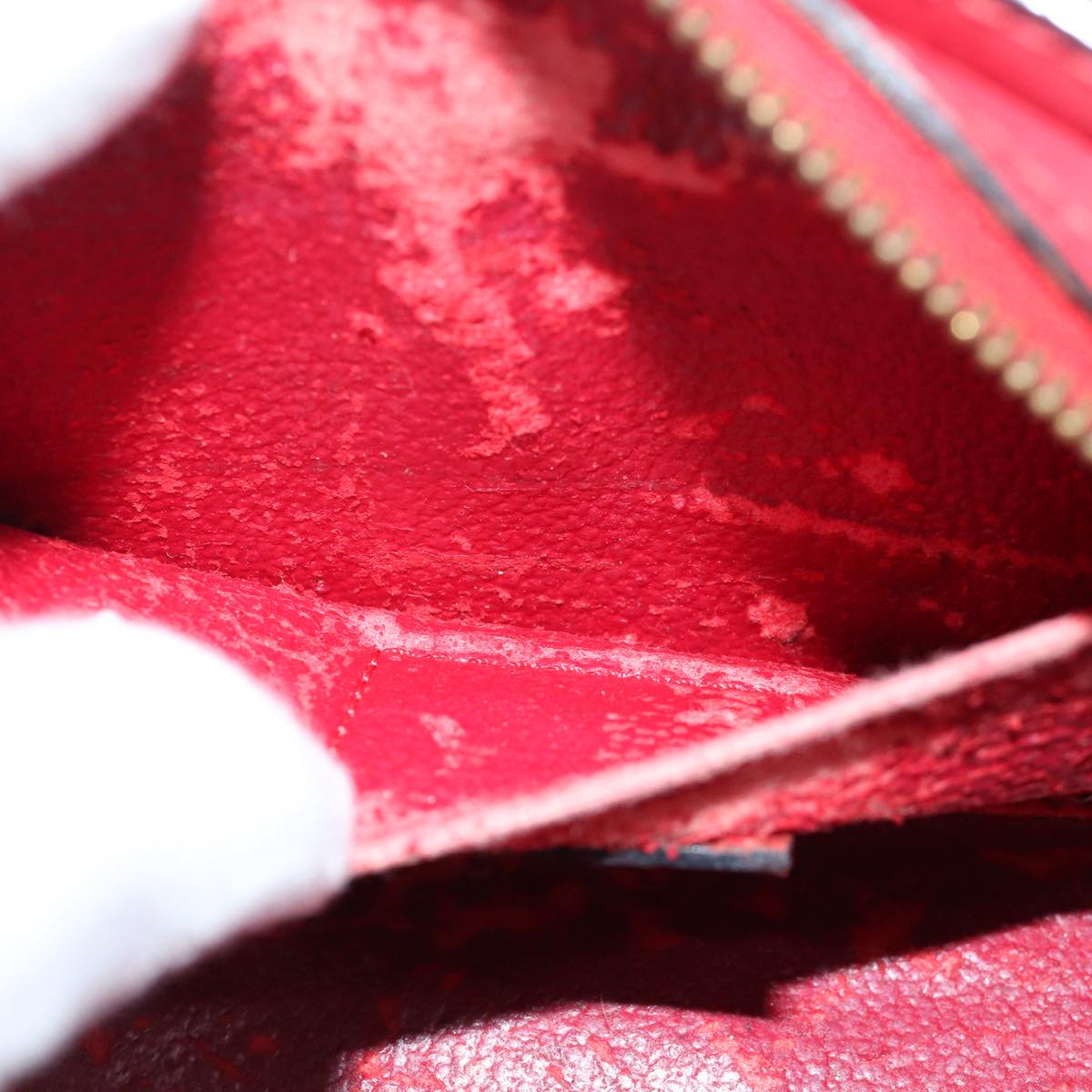 LOUIS VUITTON Epi Dauphine PM Pouch Castilian Red M48447 LV 82593