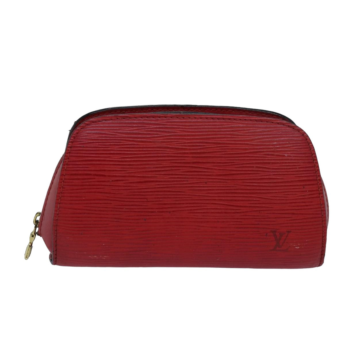 LOUIS VUITTON Epi Dauphine PM Pouch Castilian Red M48447 LV 82593