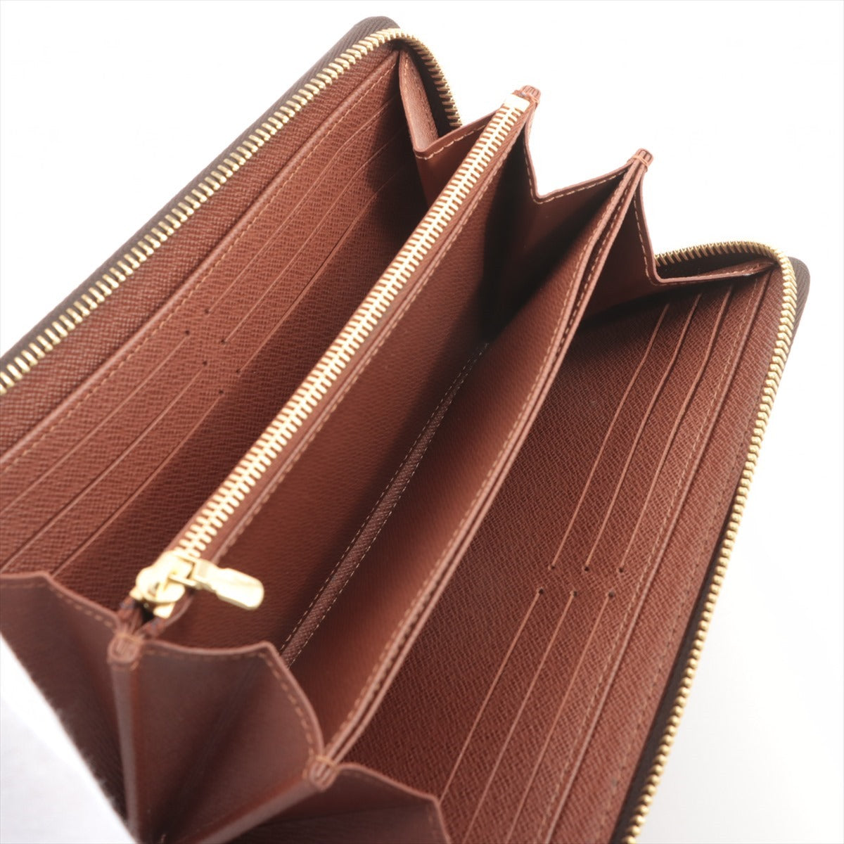 Louis Vuitton Monogram  Wallet M42616 Brown Round Jeep Wallet