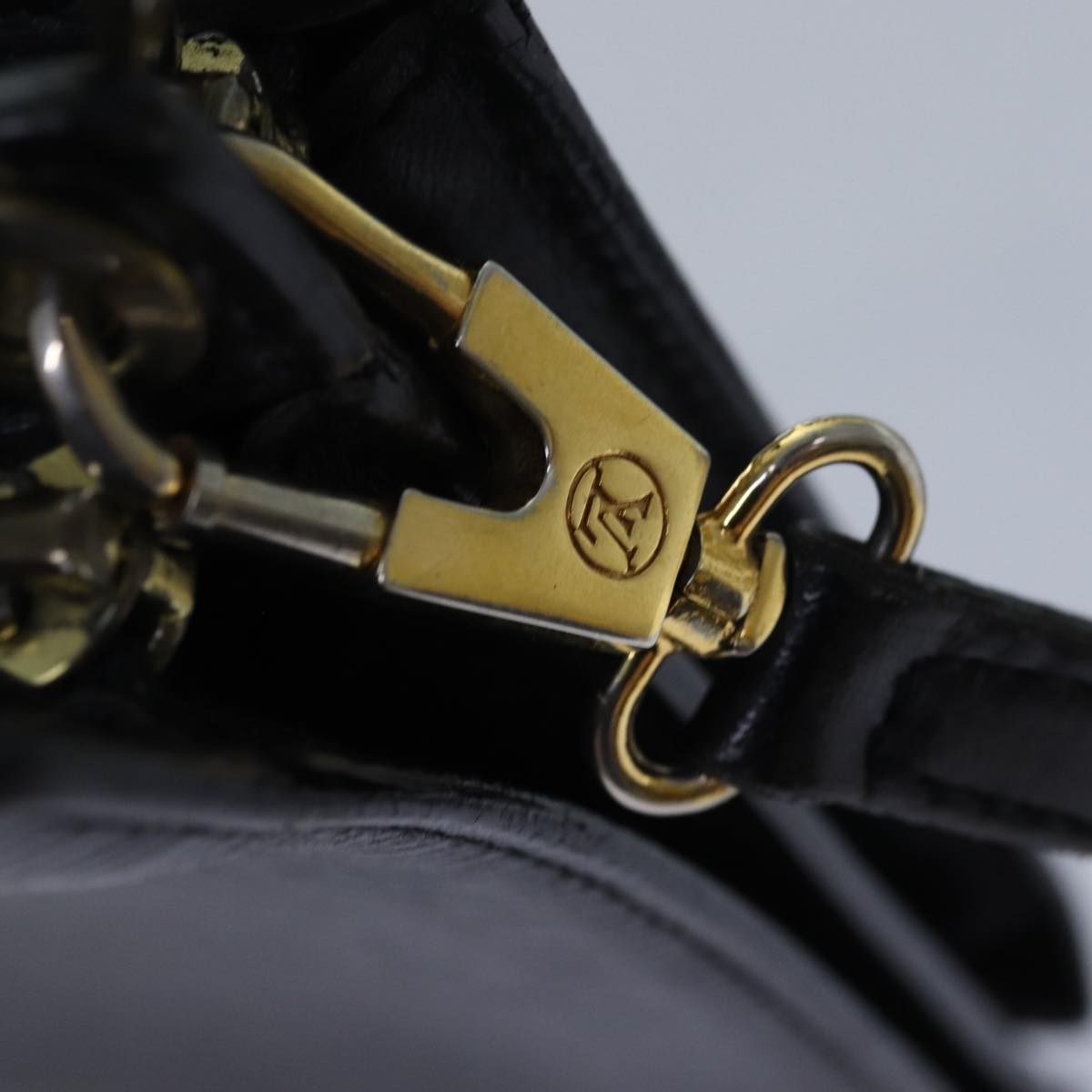 LOUIS VUITTON Epi Angian Shoulder Bag 2way Black M52112 LV 82603