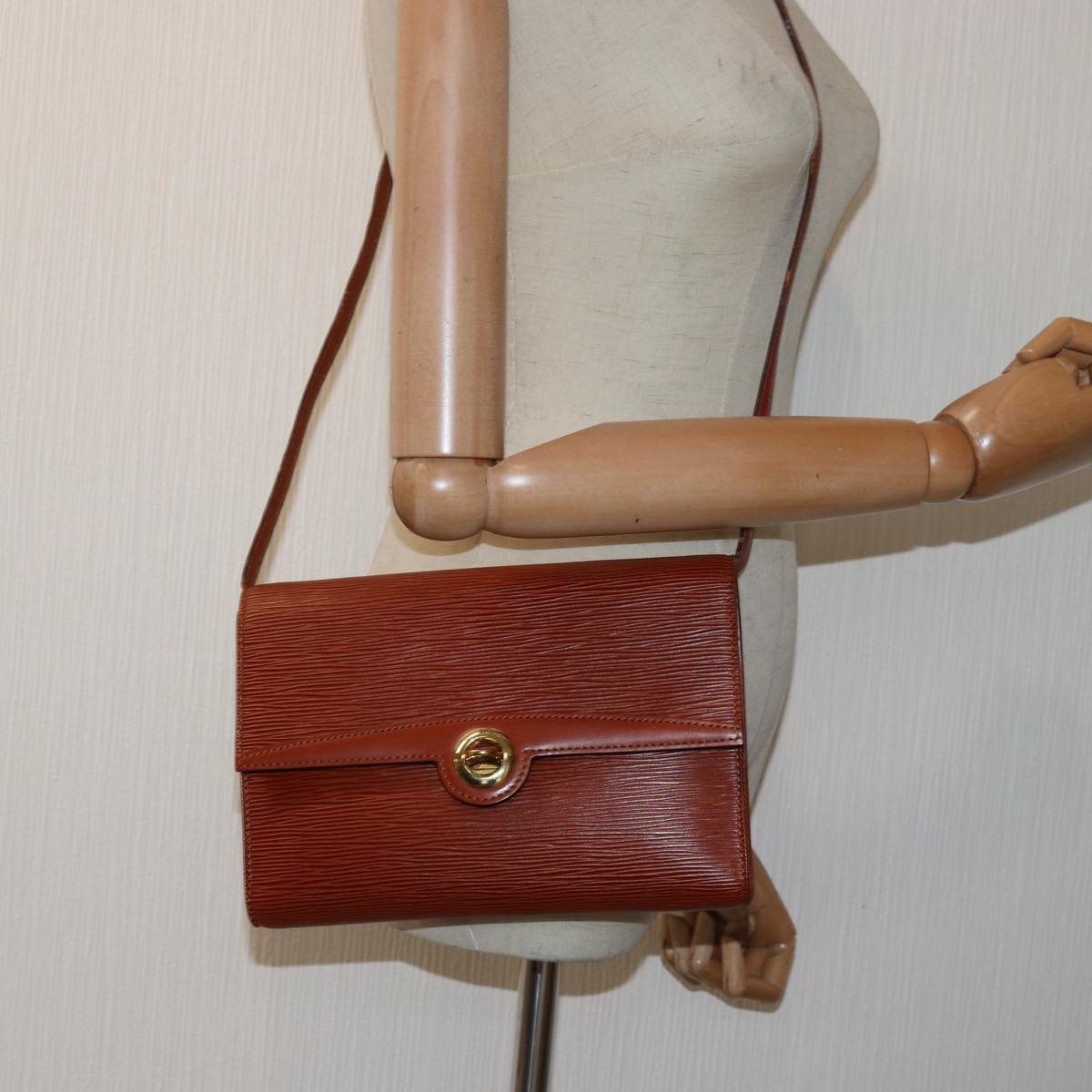 LOUIS VUITTON Epi Arsch Shoulder Bag 2Way Brown M52573 LV 82606