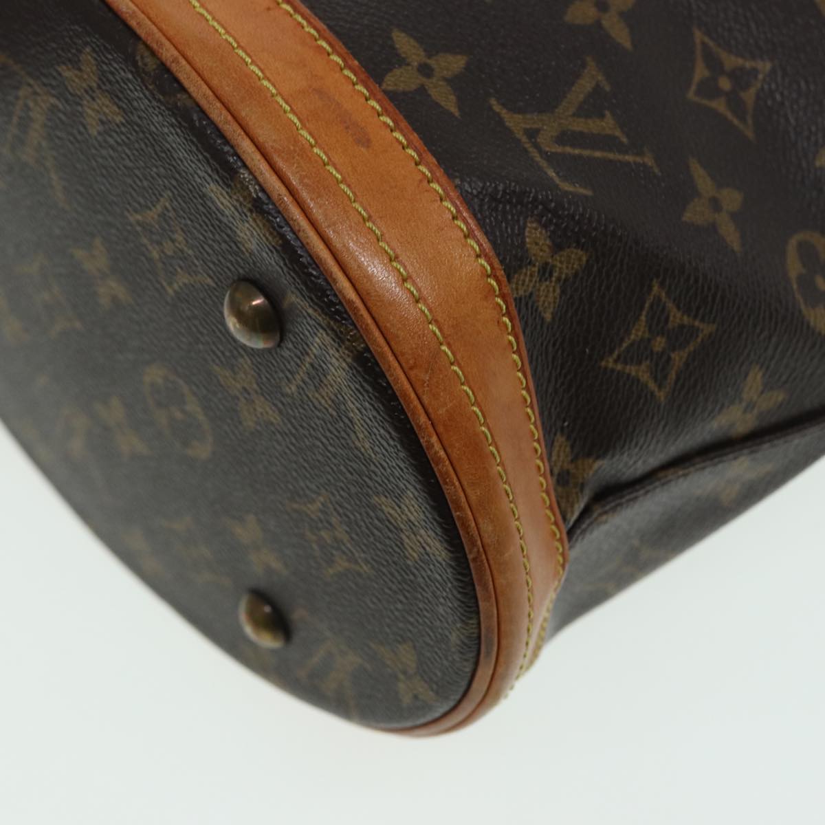 LOUIS VUITTON Monogram Bucket PM Shoulder Bag M42238 LV 82657