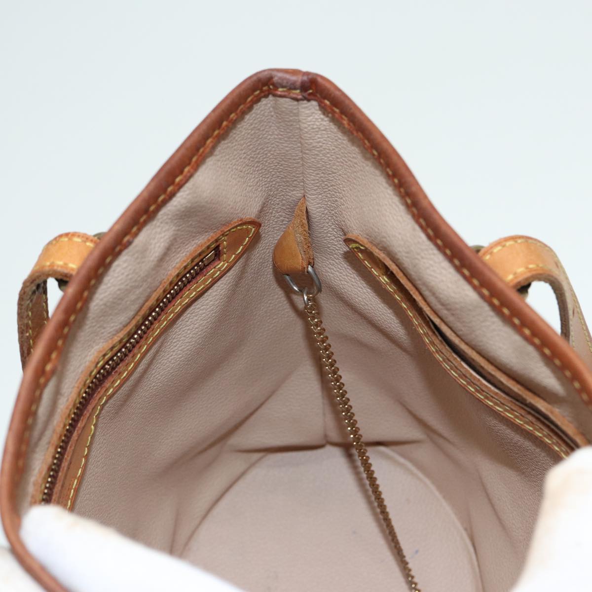 LOUIS VUITTON Monogram Bucket PM Shoulder Bag M42238 LV 82657