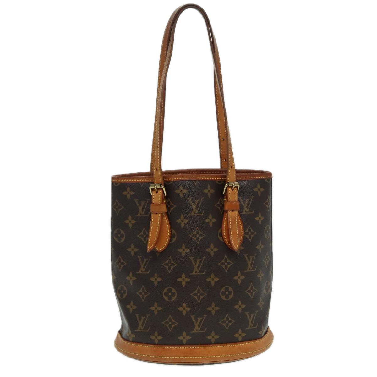 LOUIS VUITTON Monogram Bucket PM Shoulder Bag M42238 LV 82657